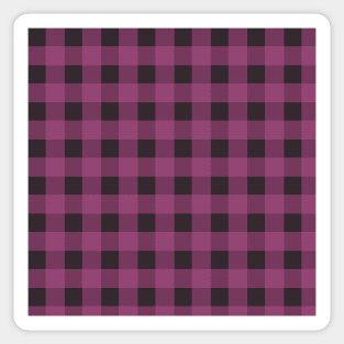 Leila Gingham by Suzy Hager      Leila Collection   Shades of Violet Sticker